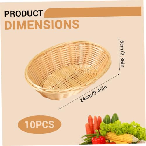 Cesta de frutas de plástico para verduras almacenamiento de pan y aperitivos 3