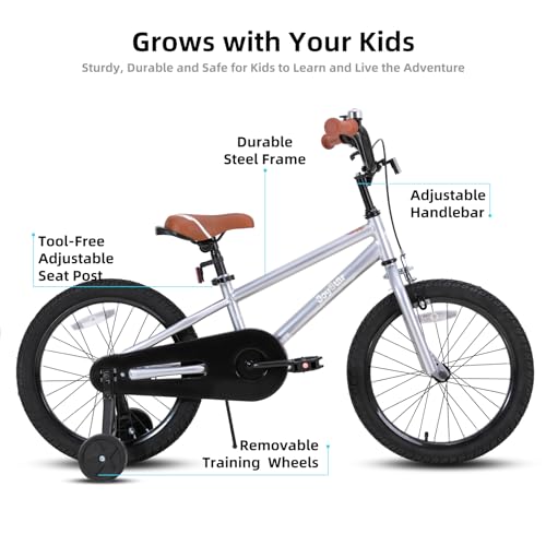 Image of JOYSTAR Kids Bike for Ages 2-12 Years Old Boys Girls, 12-20 Inch BMX Style Kid's Bikes with Training Wheels, Children Bicycle for Kids and Toddler, Multiple Colors