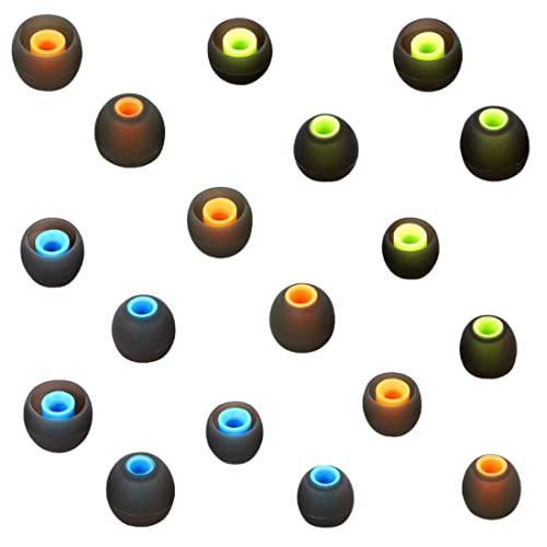 Image of Earbud Silicone Ear Tips Replacement Earbuds Gels for Popular In-Ear Headphones Other Inner Hole 3.8mm - 5.1mm 9 Pairs S /M /L