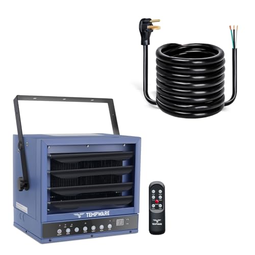 7500W Electric Garage Heater and 15FT 8 AWG 3 Prong Power Cord