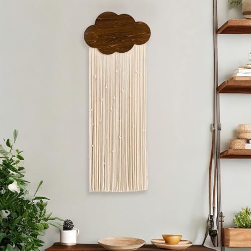 Décoration murale en macramé bohème de 100 cm pour salon - 2