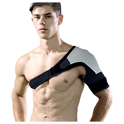 JM-Y Shoulder Support Strap – Shoulder Support Brace Shoulder Dislocation, Pain Relief, Injury Prevention, Unisex - One Size,Gray