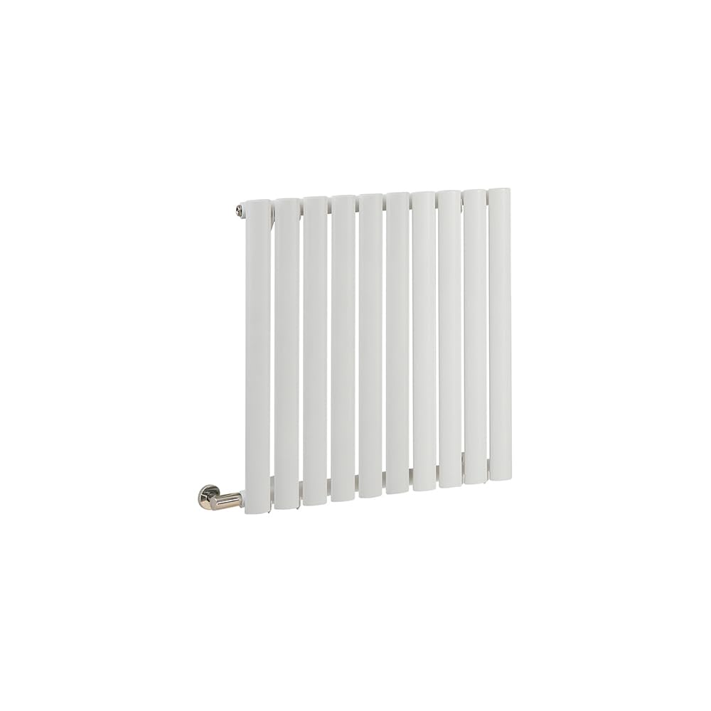 Milano White 635Mm X 590Mm Horizontal Electric Designer Radiator (Single Panel) With Cable Cover - X Ecoso Aruba