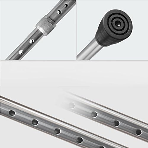 Adjustable Underarm Crutches for Adults - Ergonomic Support Canes for Disabilities, Flexibility & Comfort, 2 Colors, Height 96.5-111.5 cm, Ideal for Travel & Work - Pair