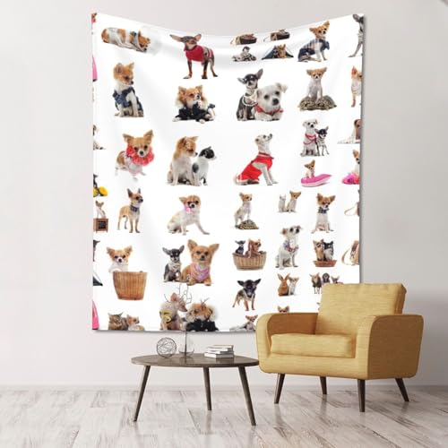 Tenture murale carlin chihuahua SHuWeiD drap de lit léger chambre adulte