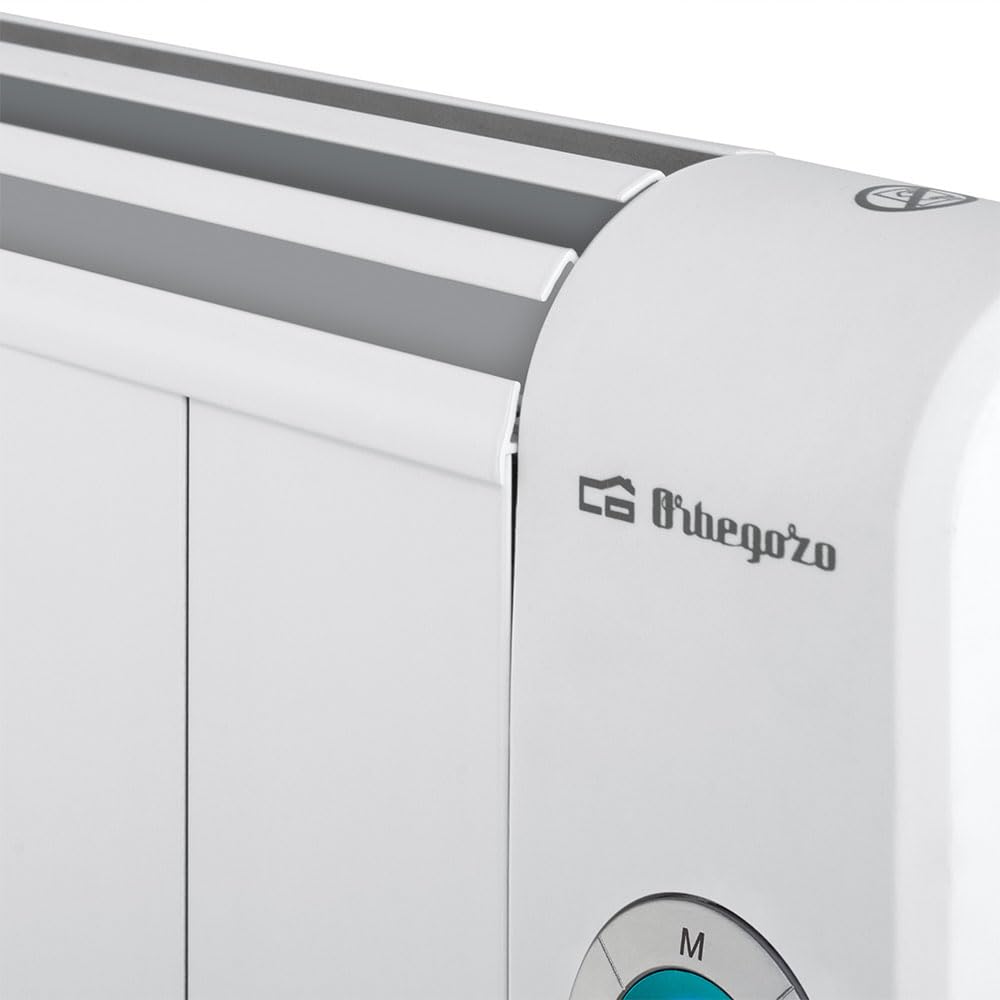 Orbegozo RRW 1500, Emisor térmico bajo consumo, 1500 W, 6 elementos reales, Aluminio, mando a distancia, WIFi, funcionamiento programable, control táctil, 3 modos control, color blanco