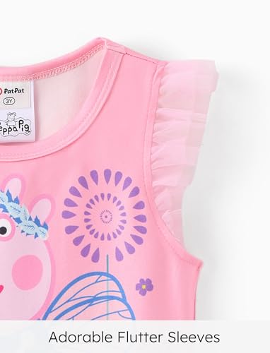 Image of Peppa Pig Toddler Girls Skirt Sets Top Shirt and Skirt for Birthday Party