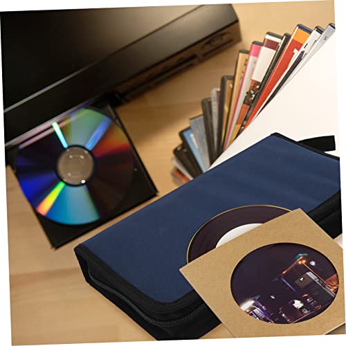 Abaodam 4 Pcs bolsa de CD de pano oxford bolsa de viagem saco organizador de armazenamento de disco