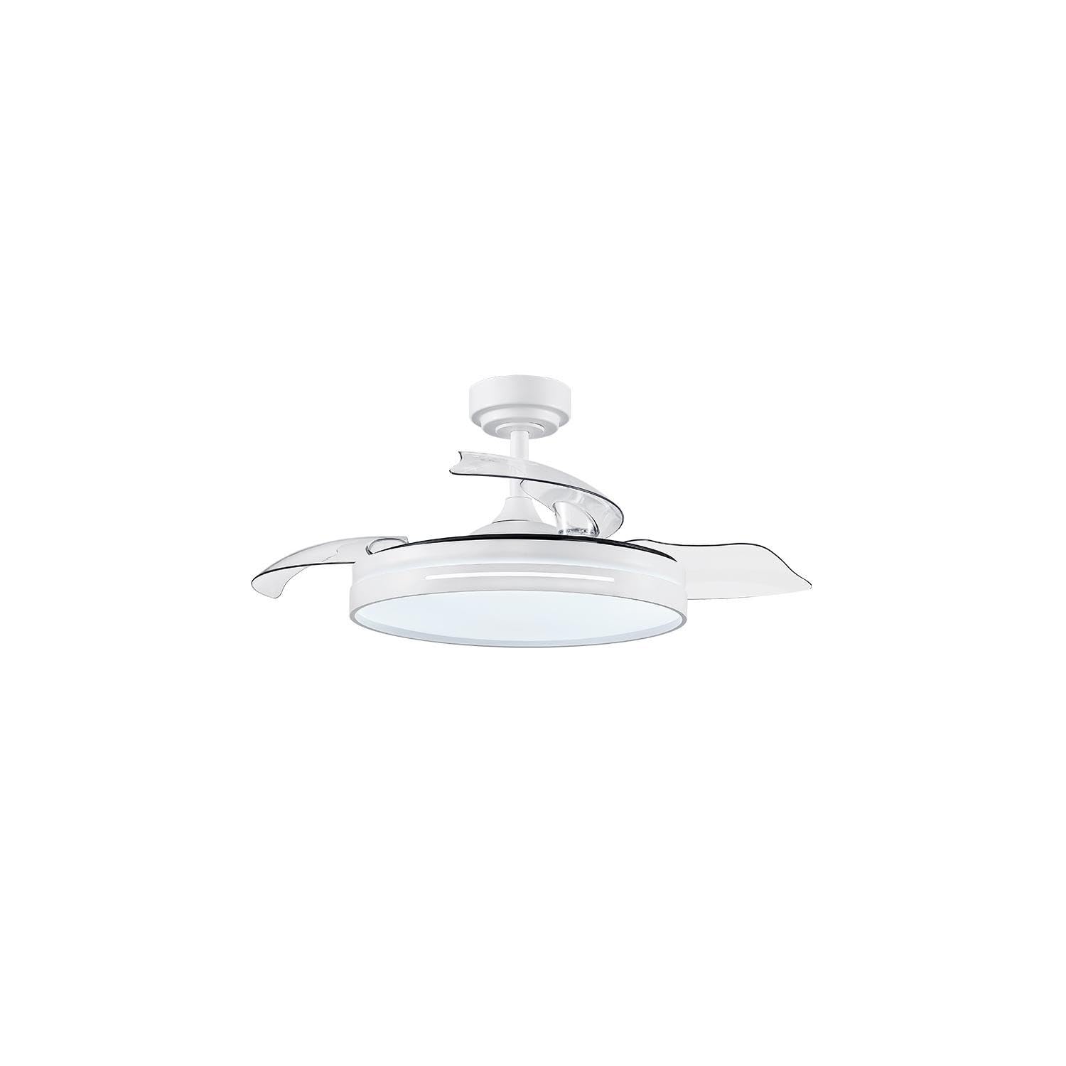 Ventilador DC 72W 3 Aspas 108d 6 Velocidades 7200lm Control Remoto Regulación Intensidad Temporizador 25 Utilidad en hogares y oficinas.