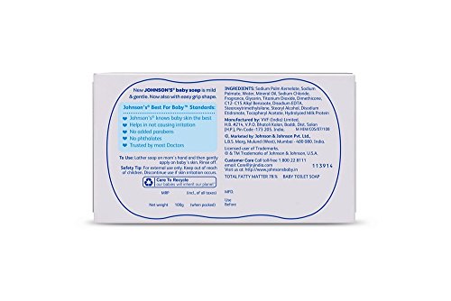 Image of Johnson's Baby Soap with New Easy Grip Shape, 150g