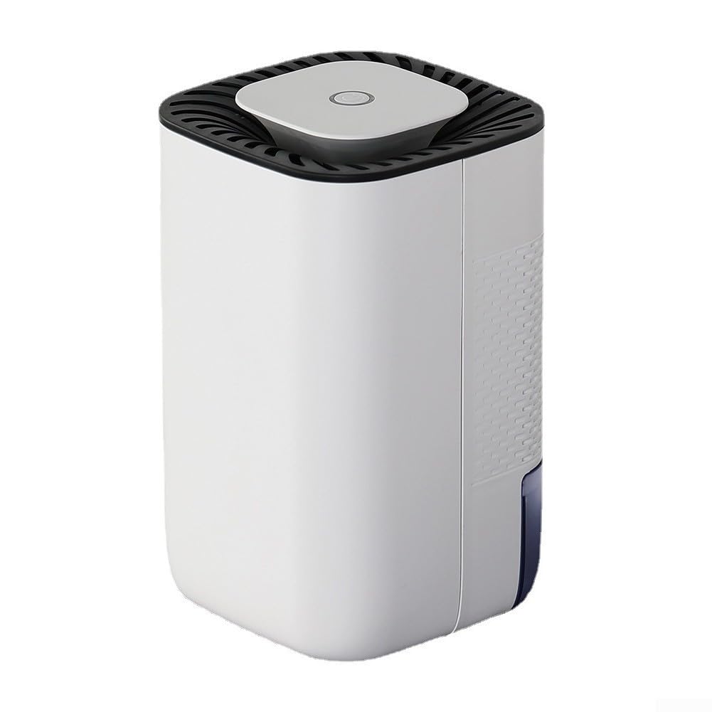 Deumidificatore compatto e intelligente, per piccoli spazi, 5-20 ㎡, silenzioso e portatile, per camera da letto, bagno, armadio, rimozione dell'umidità a risparmio energetico, bianco (standard europeo