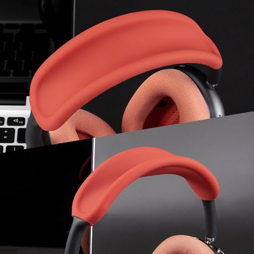 Image of SOULWIT Upgraded Headband Protector for AirPods Max (USB-C /Lightning), Sweat Proof Full Cover for Gym Workouts, (Easy Disassembly Required) - Red