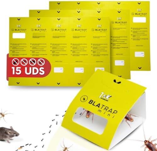 15 PCS - Trampas para Cucarachas Adhesivas Extra-Fuertes Profesio...