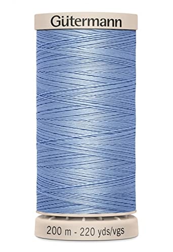 Gutermann hilo encerado para costura 200 m azul miniatura 1