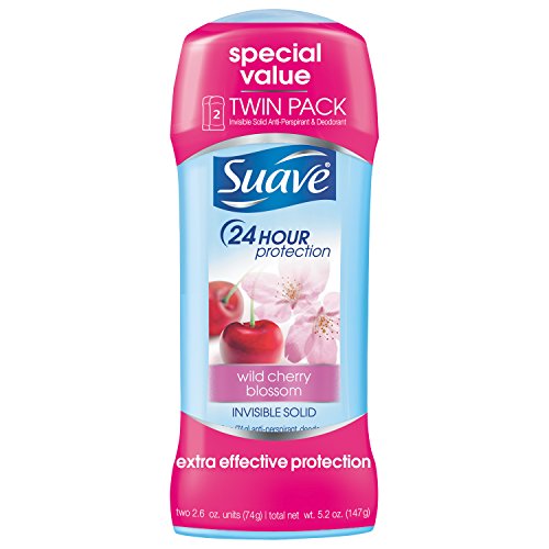 Suave Deodorant Antiperspirant & Deodorant Stick 48-Hour Odor And Wetness Protection Wild Cherry Blossom For Women 2.6 Oz, 2 Count #TOP26