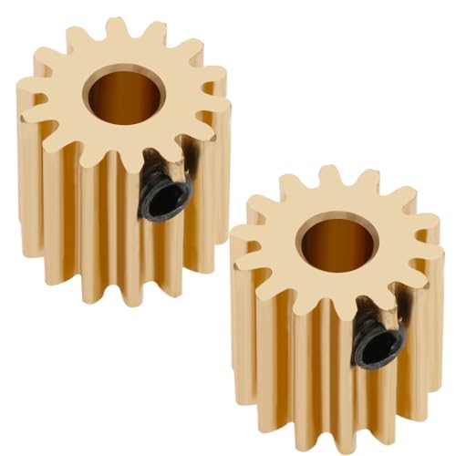 SING F LTD 2PCS Hardware Motor Gear Metal Motor Gear High Speed Brushless Car Accessories Compatible with Xinlehong Q901 Q902 Q903 1/16 Remote Control Car