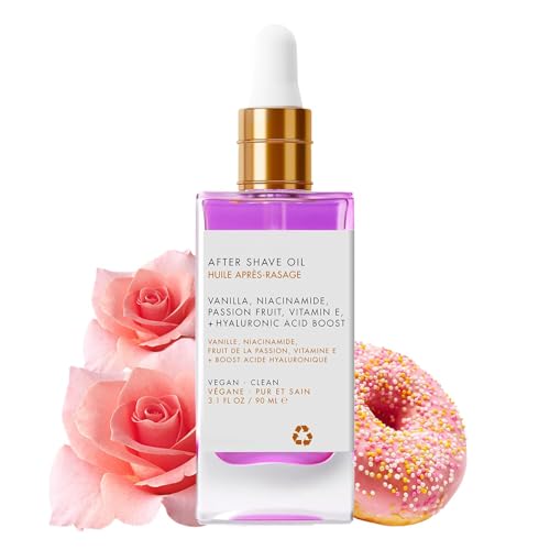 Después de la fresa de aceite de afeitado, verdaderamente después de afeitar el aceite de fresa, servicio después de un aceite de afeitar mujeres para piel lisa, aromas de vainilla de fresa
