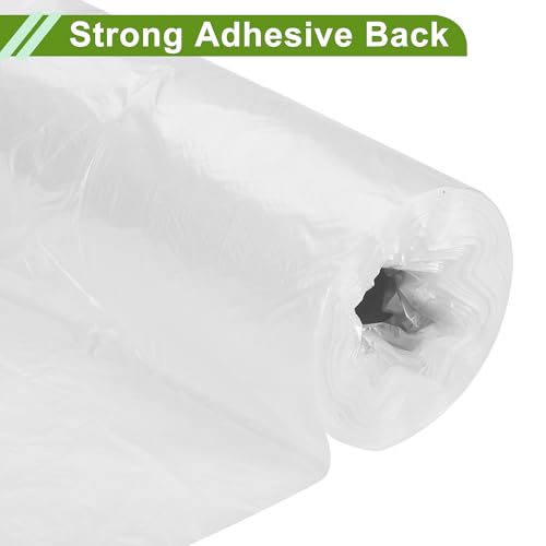 Image of Pre-Taped Masking Film Plastic Cover PE Film 1 Pc 2000x270cm / 65.62ftx106.3 inch White