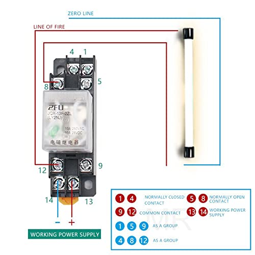 Relé de potencia de 8 pines 24V CC para evitar fallos por vibración 6