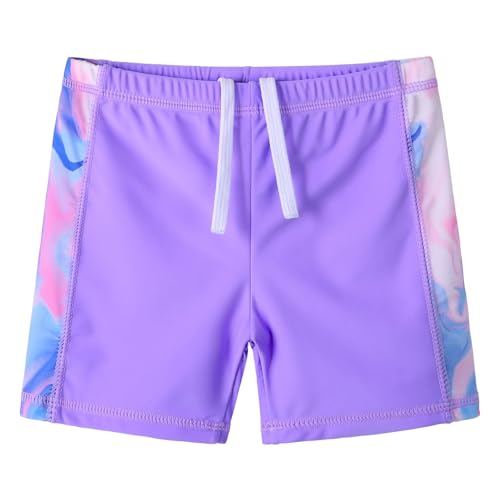 Image of Girls Two Piece Swimsuit Floral UPF 50+ Rash Guard Set Kids Beach Swimwear