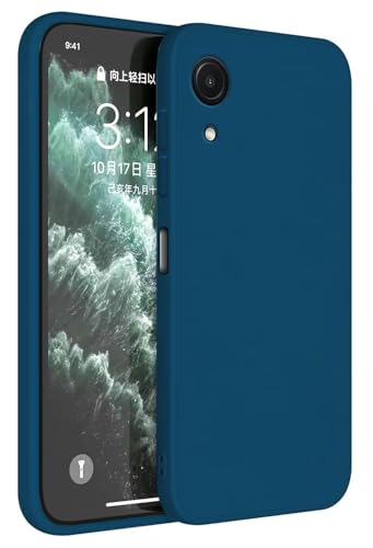 HAFFAN Funda de Silicona TPU Compatible con Samsung Galaxy A03 Core (6.5'), Carcasa Protectora para Teléfono Móvil - Azul Zafiro