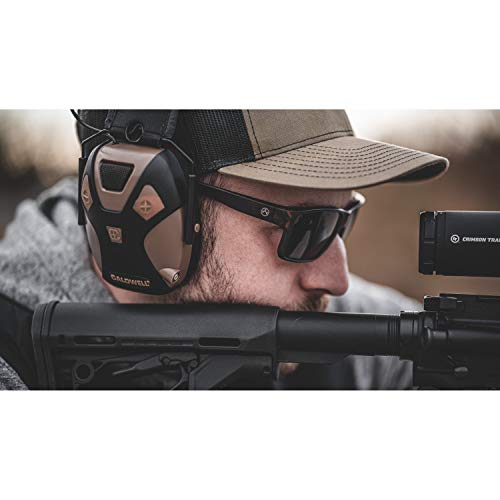Caldwell E-Max Pro Electronic Hearing Protection 23-24 Nrr - Adjustable Lo Pro Earmuffs For Shooting, Hunting And Range, Brown #TOP3