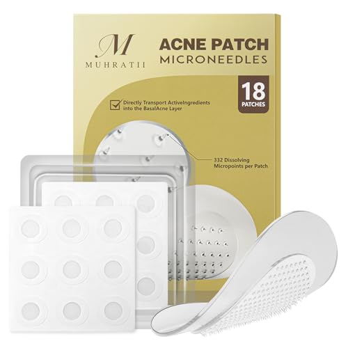 18 unidades/2 pacotes Microdart Patch para acne, microneedle com 322 microcristais, adesivos para ma
