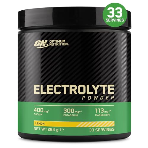 Optimum Nutrition Electrolyte Powder Lemon Ready-to-Mix Formula Sodium Magnesium Potassium Food Supplement for Workouts and Intense Training 264 g 33 Servings