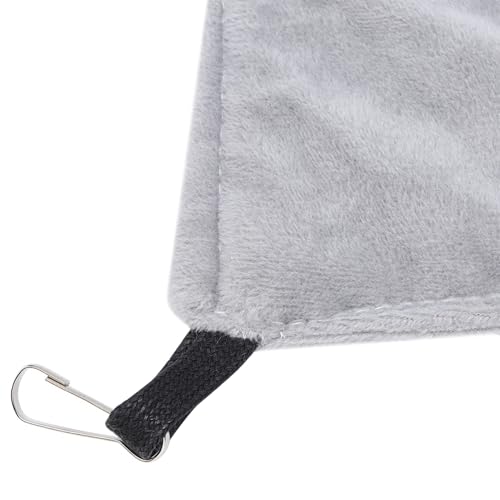 Hammock Hanging Bed, for Small Pets - Suitable Pet Squirrel Beds Hamsters, S, Birds Easy to Install and Hamster Sugar Glider Guinea Pig (Gray)