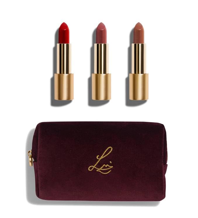 Lisa Eldridge Velvet Romance Lip Kit (Velvet Ribbon, Velvet Blush Lightly, Velvet Fawn)