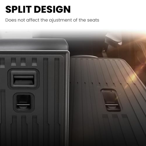 Image of LASFIT Rear Seat Back Mats for Tesla Model Y Juniper 2026 2025 | (Only Fit Premium & Performance) All Weather TPE Custom Fit Rear Backrest Mats, Seat Back Protectors Accessories, Black