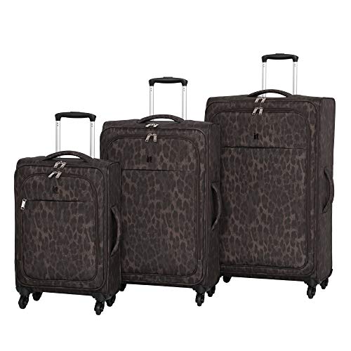 it luggage 3 Piece Set of Rosette 4 Wheel Lightweight Soft Suitcases...