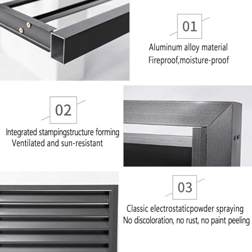 Couverture antivol robuste en aluminium pour unité de climatisation - 4