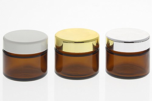 6 Leere Mattglas-Tiegel 30 Ml Mit Deckel – Für Creme, Salben, DIY-Kosmetik