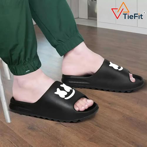 Image of TieFit Ultra Soft Comfortable Breathable EVA Daily Use Zig Zag Arch Fit Support Slide For Men