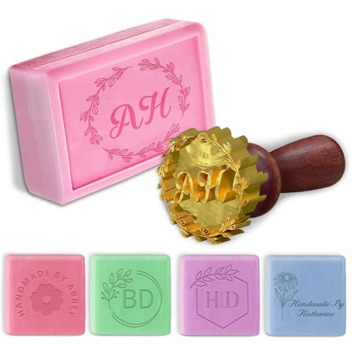 Custom Soap Stamp for Homemade Customized Soap Molds for Soaps Making with Logo Text Name Photo Personalized Metal Brass Engraving Stamps