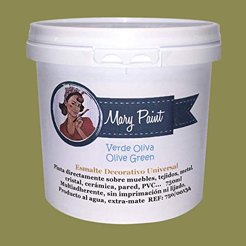 Mary Paint 750/00134 Pintura al Agua Multisuperficie Verde Oliva ml