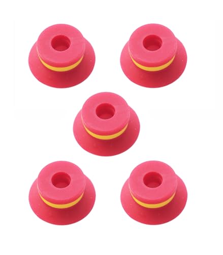 Ventouse industrielle plate F20 en silicone monocouche avec baleines (Lot de 5)
