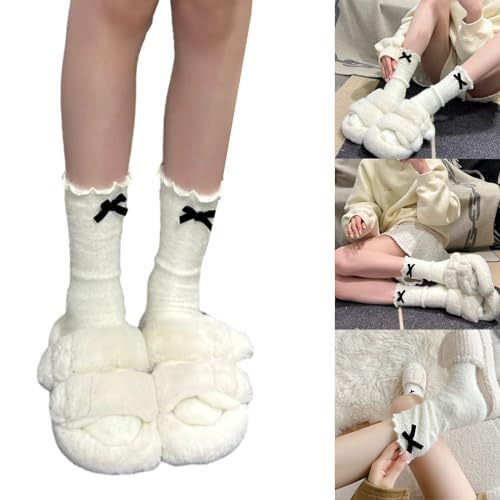 1 Pair Princess Dress Socks Cute Girl Lolitas Socks Ankle Mink Soft Frilly Sweet Ruffled Staying Warm In Cold Weather2