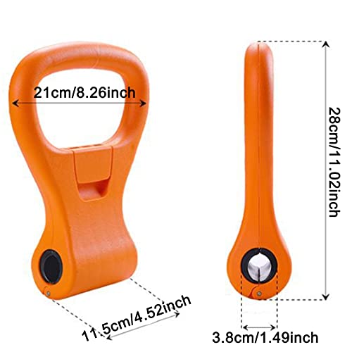 Adjustable Kettlebell Handle,Portable Weight Grip Travel Workout Equipment Gear for Gym Bag, Weightlifting, Bodybuilding, Lose Weight | Clamps to Dumbbells,Handle to Convert Dumbbells into Kettlebells for Workouts Portable Weight Grip Travel Workout Equipment - Image 3