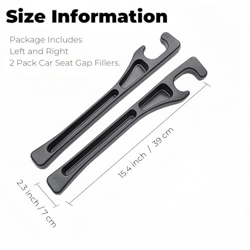 Car Seat Gap Filler, 2-Pack No-Drop Seat Side Gap Seam Filler Organizer with Phone Holder, Universal Fit Fill The Gap Between Seat & Console, Perfect for Car, SUV, Truck - Image 6