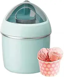Máquina de Sorvete Elétrica 8W 50/60Hz, Ideal para Casa e Festas, Preparo Rápido de Sorvetes Caseiros