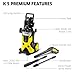Kärcher K5 Premium, 1.4 GPM Pressure Washer with Hose Reel, Vario Power & Dirtblaster Wands - 2000 PSI