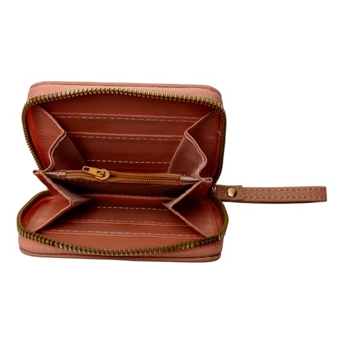 1Pcs Minimalist Wallet Minimalist Candy Colors Mini Purse PU Leather Brown 11x8.7cm3