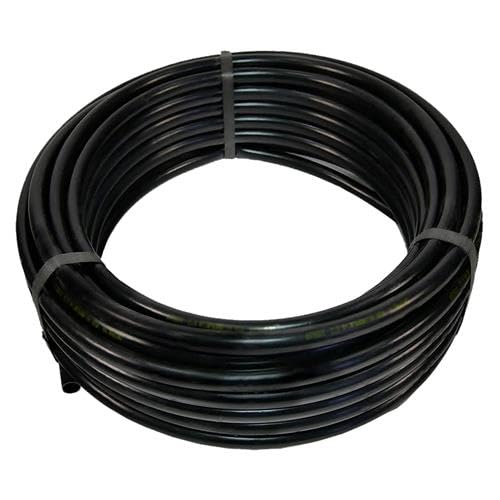 DRIPALIA - Tubería de riego por goteo 16mm | Manguera para riego sin gotero | Negra | Rollo de 50m| Para huertos y jardines