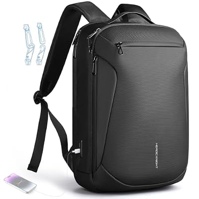 hk Zaino Porta PC 15,6 Pollici Uomo Donna con Cerniere Antifurto