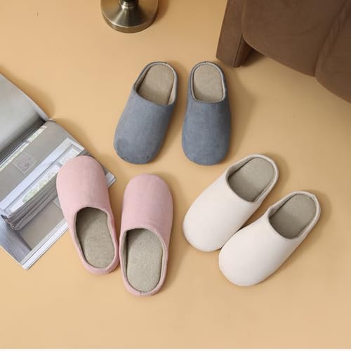 House Slippers for Women Winter Slippers,Slip-on Slippers Warm Cozy Soft Lightweight Memory Foam Indoor House Shoes2