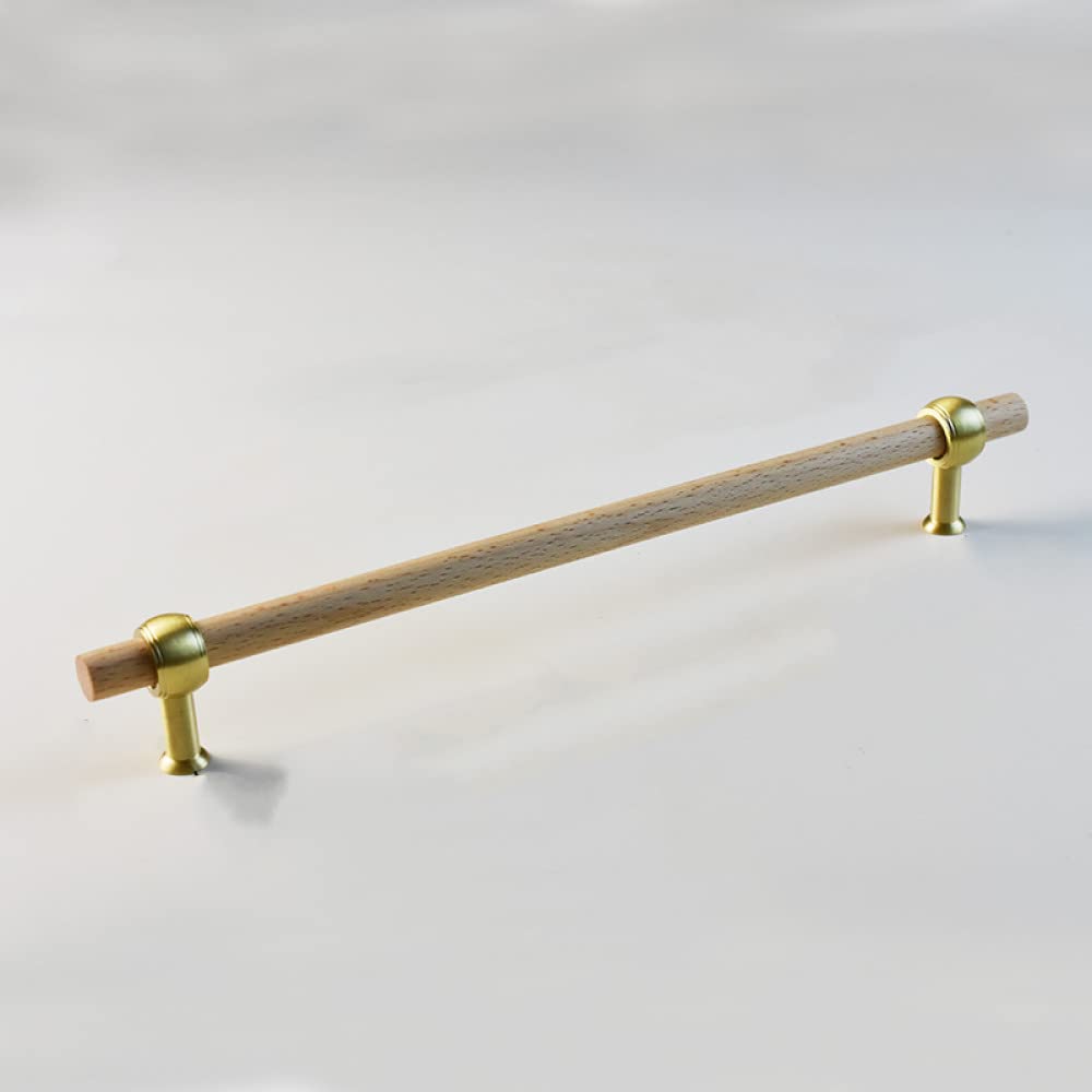 Poignées de meubles en bois 256mm bouton placard cuisine tiroir