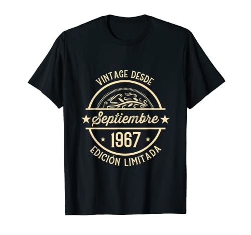 Cumpleaños Hombre Regalos Vintage Desde Septiembre 1967 Camiseta