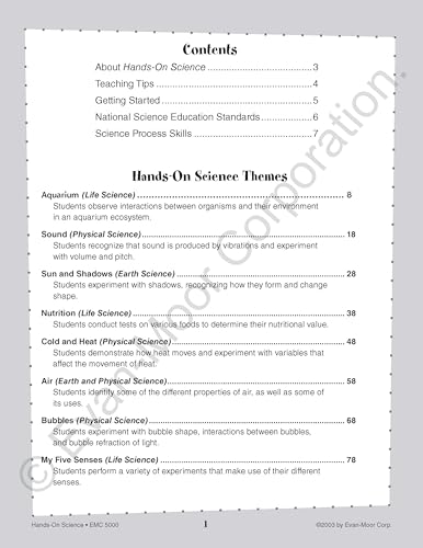 Evan Moor Educational Publishers EMC5000 Hands-On Science -- 20 Themes thumb #1
